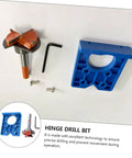 Gadpiparty hinge drill bit positioner in blue plastic for precise hinge drilling