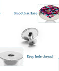 Top Shelf Heart Shaped Crystal Glass Drawer Knobs And Cabinet Pulls with smooth glass surface and deep hole thread for easy installation.