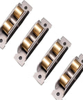 Heavy Duty Double Wheel Sliding Door Roller And Replacement Window Pulley featuring smooth gliding wheels and metal base.
