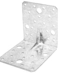 Heavy Duty Galvanized Steel Angle Bracket Set Delivers Helluva Strength To Wood Joins Featuring Rock Solid Reinforcement Zero Sweat Setup.