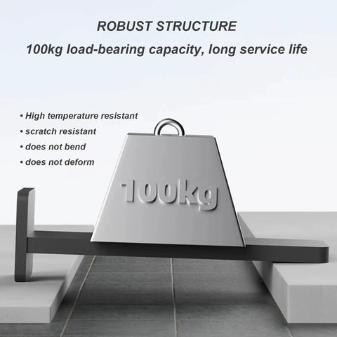 Rock Solid Universal EV Charger Mounting Post with Heavy Duty Freestanding Pole Stand, showing 100kg load capacity.