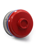 Top view of red Transmission Servo Cover Actuator Assembly Featuring Tough Aluminum Housing And Comprehensive Seal Kit For Quick Gearbox Swaps.