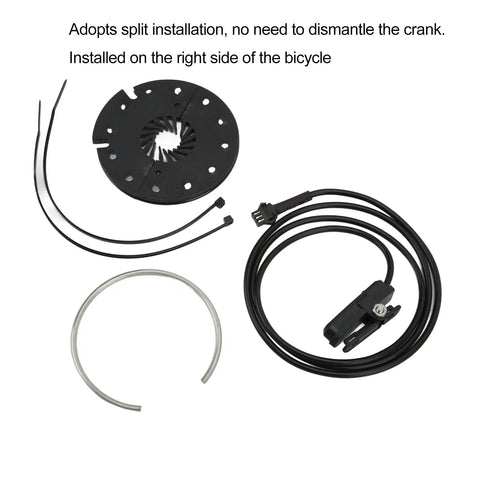 Split Installation Design Pedal Assist Sensor For E Bike Right Crank Installation PAS Sensor With Magnetic Disk and Connector