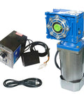 Heavy Duty High Torque AC Worm Gear Motor With Smooth Variable Speed Controller 180 Watt 110V Gear Box Reducer Kit components.