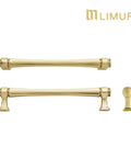 Top Tier Solid Zinc Alloy Cabinet Pulls 10 Pack Slick Brushed Gold Heavy Duty Drawer Handles For Modern Kitchen Upgrades And Bathroom Vanity Reno With Exactly 5 Inch Mounting Centers.