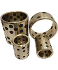Solid Graphite Copper Sleeve Bushings 90 X 110 X 100 mm 10 Pack Self Lubricating Bearings, showing various sizes with black dots.