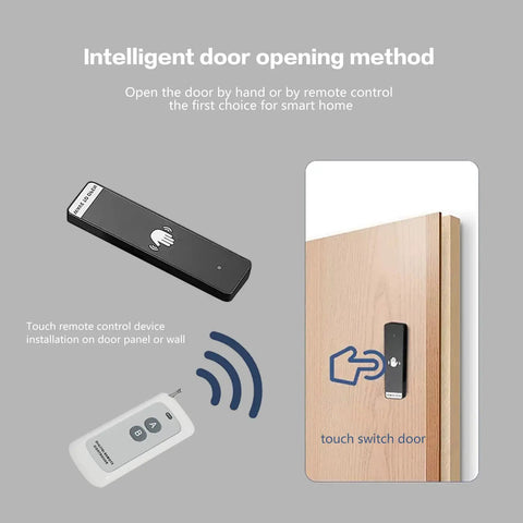 Kickass Motorized Sliding Barn Door Hardware Kit featuring remote control and touch panel for easy access to doors.