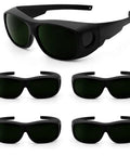 Top Shelf Laser Safety Glasses With Od Four Plus Filtering And Smooth Vision For Lab Crews Looking For Heavy Duty Eye Shield Gear With No Sweat Protection Today - black design, multiple angles.