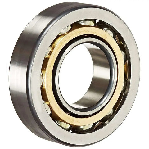 Heavy Hitter 7256 B Mp Ua Angular Contact Ball Bearing 280 By 500 By 80 mm view showcasing smooth steel and gold components.