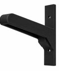 Kick Ass Ski Wall Mount Horizontal Display Rack For Poles And Boards black ABS construction wall hook side view