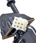 Close-up of the connector on Top Shelf JLG Boom Lift Drive Joystick Controller Replacement Part 1600141 for smooth handling.