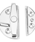 316 Stainless Steel Round Twisting Marine Boat Door Catch Latch With Hardcore Lock And Load Action Secures Hatches Bait Wells