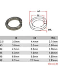 300 Pcs Stainless Steel Lock Washers Spring Split Lock Washer Assortment Kit For Screws And Bolts Vibration Resistant Hardware Set With Durable Bearing Surface To Prevent Loosening And Nut Stripping, size chart M2.5-M8