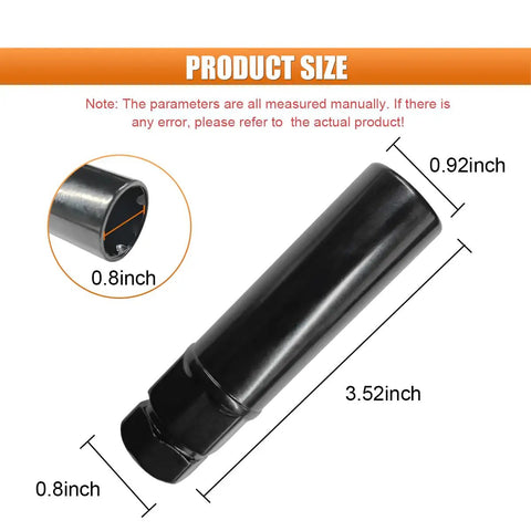 Heavy Duty Six Spline Lug Nut Key For Yanking Wheel Locks Built From Cold Forged Chromium Steel, 0.8 inch inner diameter, 3.52 inch length.