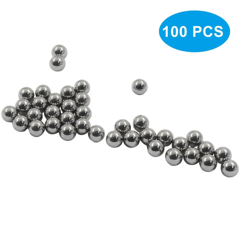 Premium 8Mm Hardened Bearing Steel Balls, Precision Ground Metal Rolling Components, Built Like A Tank For Heavy Mechanical Jobs And Fast Diy Fixes, 100 Count.
