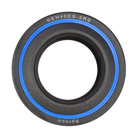 Rock Solid 40mm Metric Spherical Plain Bearing GEH-ES Series front view showing blue sealing ring and precision design.