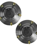 Heavy Duty Four Piece Wheel Hub And Bearing Assembly Kit Built Sweet For Your Everyday Rig Delivering Bulletproof Front And Rear Axle Rotation For Galant Eclipse Talon Stratus Avenger And Sebring Drives, showing two hubs with bolts.
