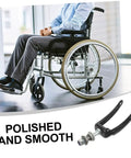 2 Pack Wheelchair Front Fork Bracket With Replacement Bearings For Heavy Duty Metal Wheel Mount, polished and smooth design.