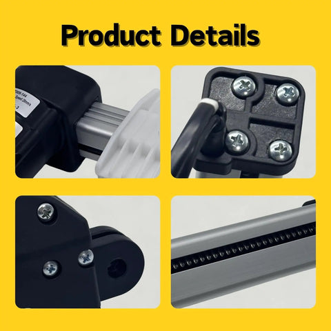 Straight Up No Nonsense Replacement Linear Actuator For Power Recliner And Lift Chair Motor KDPT005-144 close-up of parts and connections