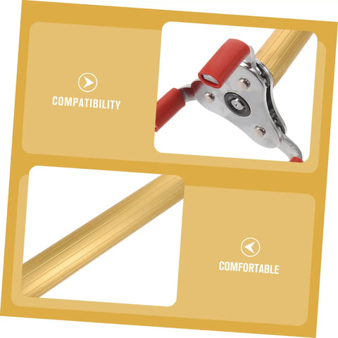 Smoke Sensor Removal Tool With Claw Head Attachment For Ceilings close-up of claw head and aluminum frame, safe for delicate alarms.