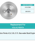Direct Fit Raw Sea Water Pump With Upgraded Genuine Nsk Bearings And Solid Stainless Impeller For Volvo Penta Marine Diesels No Sweat Install Full Kit Ready, stainless steel component with OEM numbers.