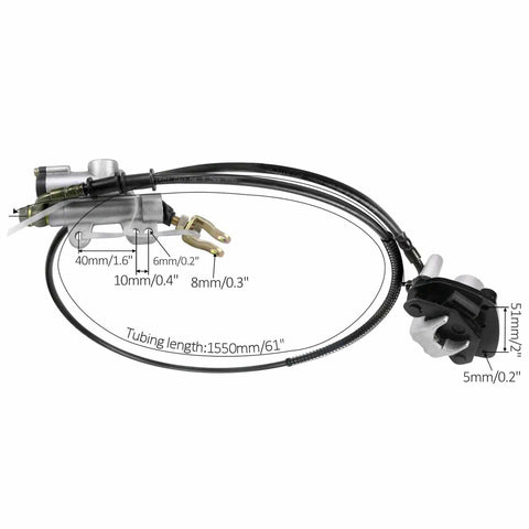 Hydraulic brake system of BeefedUp 29 Inch Rear Live Axle Kit for Go Karts ATVs Quad Drift Trikes and 4 Wheelers DIY Upgrade