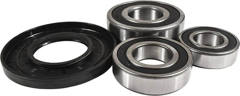 Get Your Washer Swinging Again Premium Front Load Bearing And Seal Kit Replaces WH45X10071 includes three bearings and one seal.