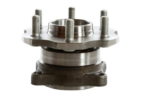 Direct Fit Rear Wheel Hub Bearing Assembly Pair For Nissan Pathfinder And Armada 2005 To 2012 heavy duty 6 lug bearing assembly close up view.