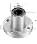 LMF10UU 10mm Linear Ball Bearings Featuring Double Rubber Sealed Flange Bushings for CNC Routers, 19mm flange diameter.