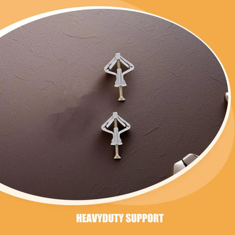 50 Piece Drywall Anchors Kit With Screws Plastic Butterfly Anchors Beefy Heavy Duty For Hollow Walls installation example