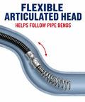 Flexible articulated head of Heavy Duty 16Mm Drain Cleaner Cutter Head Set featuring rock solid steel build for pipe bends.