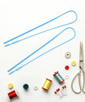 Five Piece Rope Threader Tool Set For Easy Threading And Quick Drawstring Replacement, blue plastic craft threaders