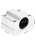 Rock Solid Aluminum Alloy Linear Motion Ball Bearing Slide Block Bushing, seamless glide design, 40mm x 25mm size.