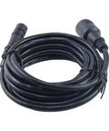 Tough As Nails 10 Ft Extension Cable With 8 Pin Connector For Fish Finders And Boat Electronics, coiled black cable ready for use.