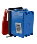 Table Saw Push Button Switch Replacement For 120V And 230V Circuits Durable SW56 Style Upgrade showing blue switch with red clamp