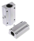 Linear Motion Bearing Slides SCS12LUU for CNC Parts and 3D Printer Upgrades, Pro Grade Ultra Precision Machine Tools, Smooth, Quiet Travel, Durable Axial Guides, High Quality Linear Bearings for Accurate, Repeatable Movement, silver metal linear bearing block