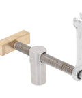 19Mm Woodworking Desktop Clip Clamp For Bench Dog Holes Stainless Steel Brass Aluminum Alloy Build Fast Hold Stable Fit Compact Design Red Dog Finish Ideal For Woodworkers And Bench Setup with wrench