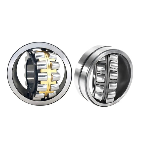 Top Shelf Self Aligning Roller Bearing 22210 Ca Cc W33 50X90X23Mm GCR15 Steel with gold and silver components for heavy-duty equipment.