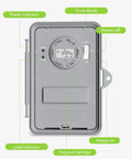 Heavy Duty Workhorse Digital Pool Timer For Outdoor Spas And Water Heaters 40 Amp 120 To 277 Volt control panel with indicators and settings.