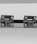 Torque Adjustable Position Control Door Hinge Set 2 Pack With Four Countersunk Holes E6 10 301 20 Series Plastic Black installed view