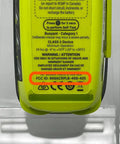 Bottom view of Rock Solid Gps Personal Locator Beacon Emergency Survival Kit with safety warnings and FCC ID details.