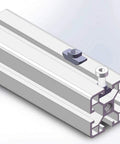 Built Strong 50Pack M5 TSLOT Nuts For Aluminum Extrusion Systems Hammer Head Sliding Fasteners installed in a 4040 aluminum profile.