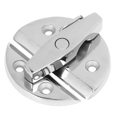 Tough As Nails Round Twist Latch Marine Grade 316 Stainless Steel Mirror Finish Turn Button Catch for boats and RVs