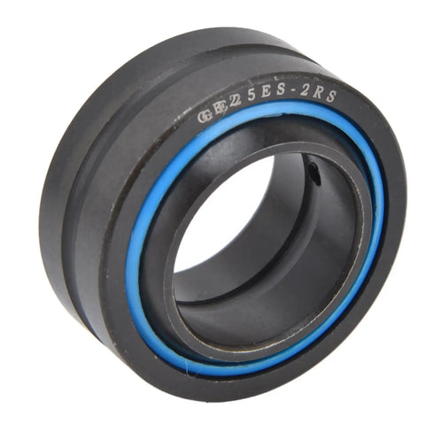 Precision Cut GE25ES-2RS Spherical Bearings 30mm Bore with blue seal, engineered for heavy machinery and smooth operator rotation.
