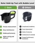 Comparison of Must Have Pro Grade Hold Up Tool With Bubble Level And Rotor Adjustment Compatible With Rain Bird Sprinkler Head Series 5000 5500 7005 8005 And More 1 Pack Durable High Density Material Built For Precision versus a standard tool