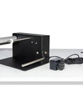 Automatic Label Rewinder Machine With Two-Way Rewind, heavy-duty metal frame, 180mm label roller, includes power adapter