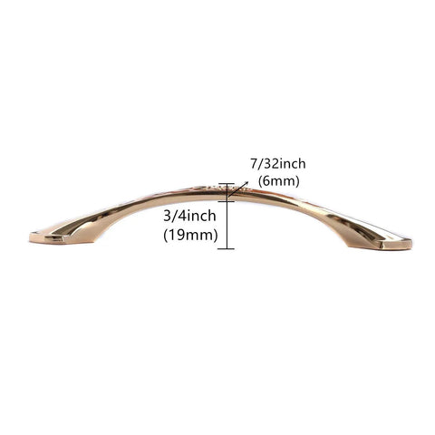 Amber Red Gold Flower Cabinet Handles And Drawer Pulls Solid Zinc Alloy Hardware Real Deal Build Hella Durable Rust Proof Electroplated Finish For Dressers Cupboards And Wardrobes 128Mm Center showcasing measurement details.