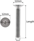 Top Notch Five Piece M6 Titanium Hex Socket Flat Countersunk Screw Set 25mm Long showing detailed dimensions of a screw.