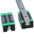 Top Tier HGR20 Linear Guide Rail Set Includes Two 500Mm Shafts And Four HGH20CA Carriage Blocks with carbon steel rail and aluminum carriages.
