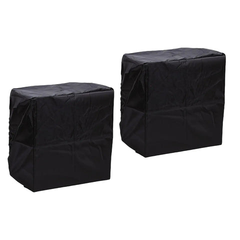 Heavy Duty Electric Vehicle Wall Charger Cover 2 Pack Waterproof Adjustable Ev Charging Station Protector With Secure Drawstring, black covers.
